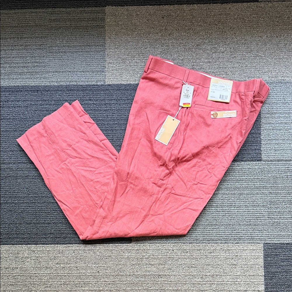 NWT Michael Kors Men's Coral Chinos